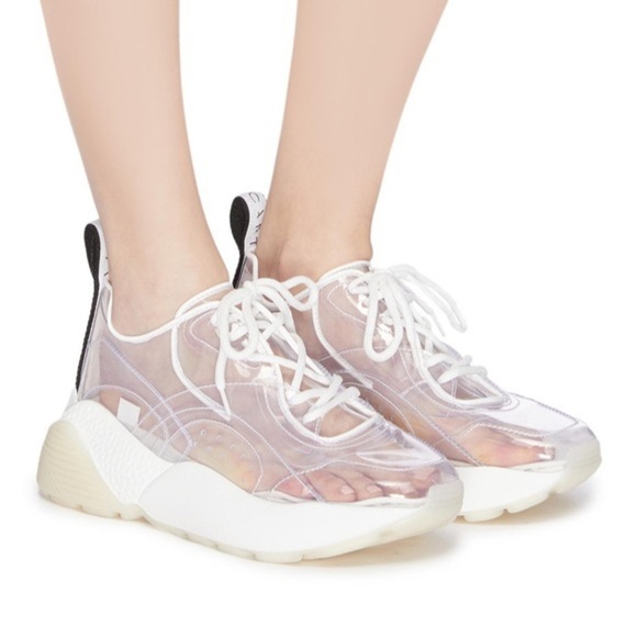 Stella McCartney eclypse clear pvc sneakers size 7 - Picture 2 of 8